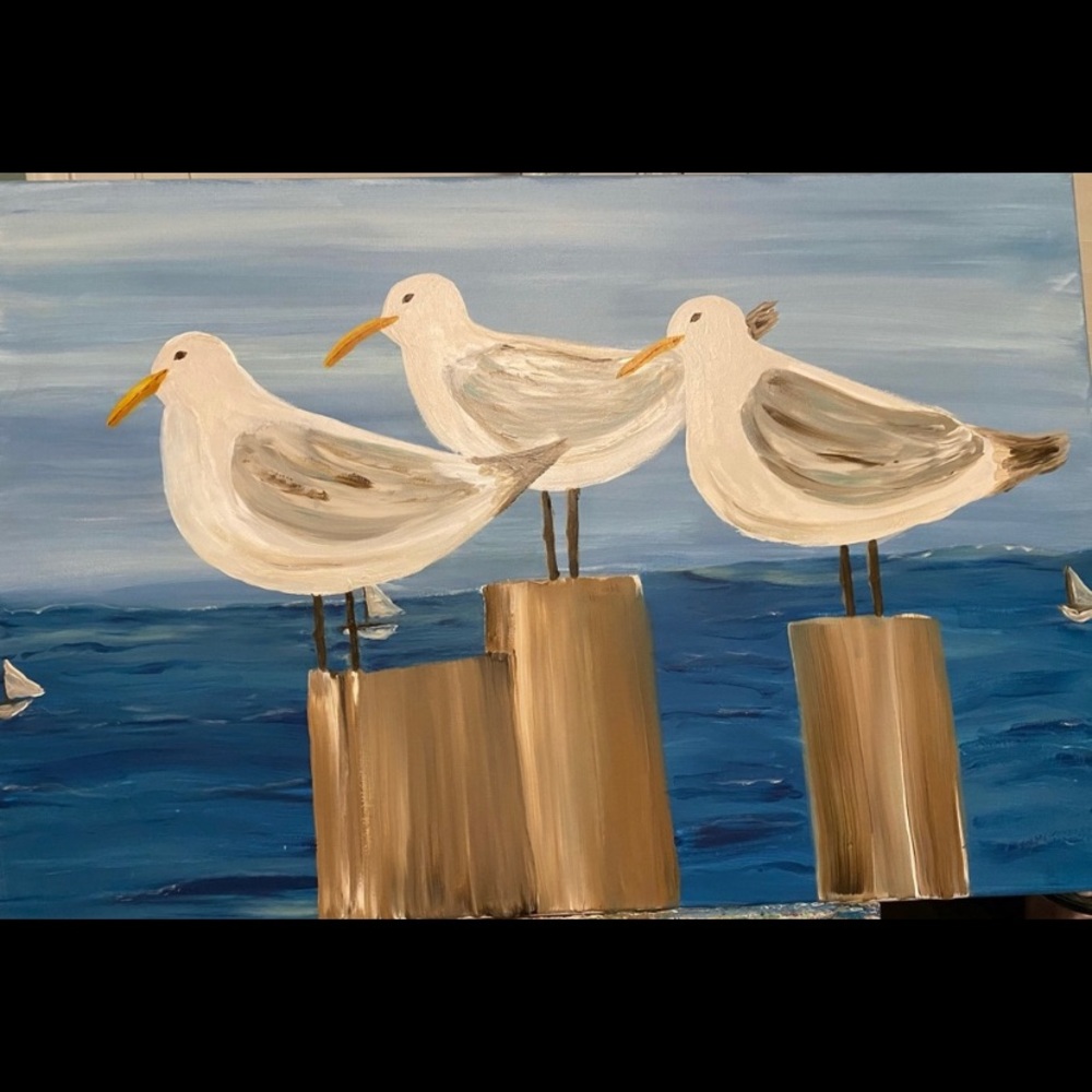Birds on a Dock